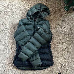 Womens 700 full duck down and feathers jacket medium hoodie